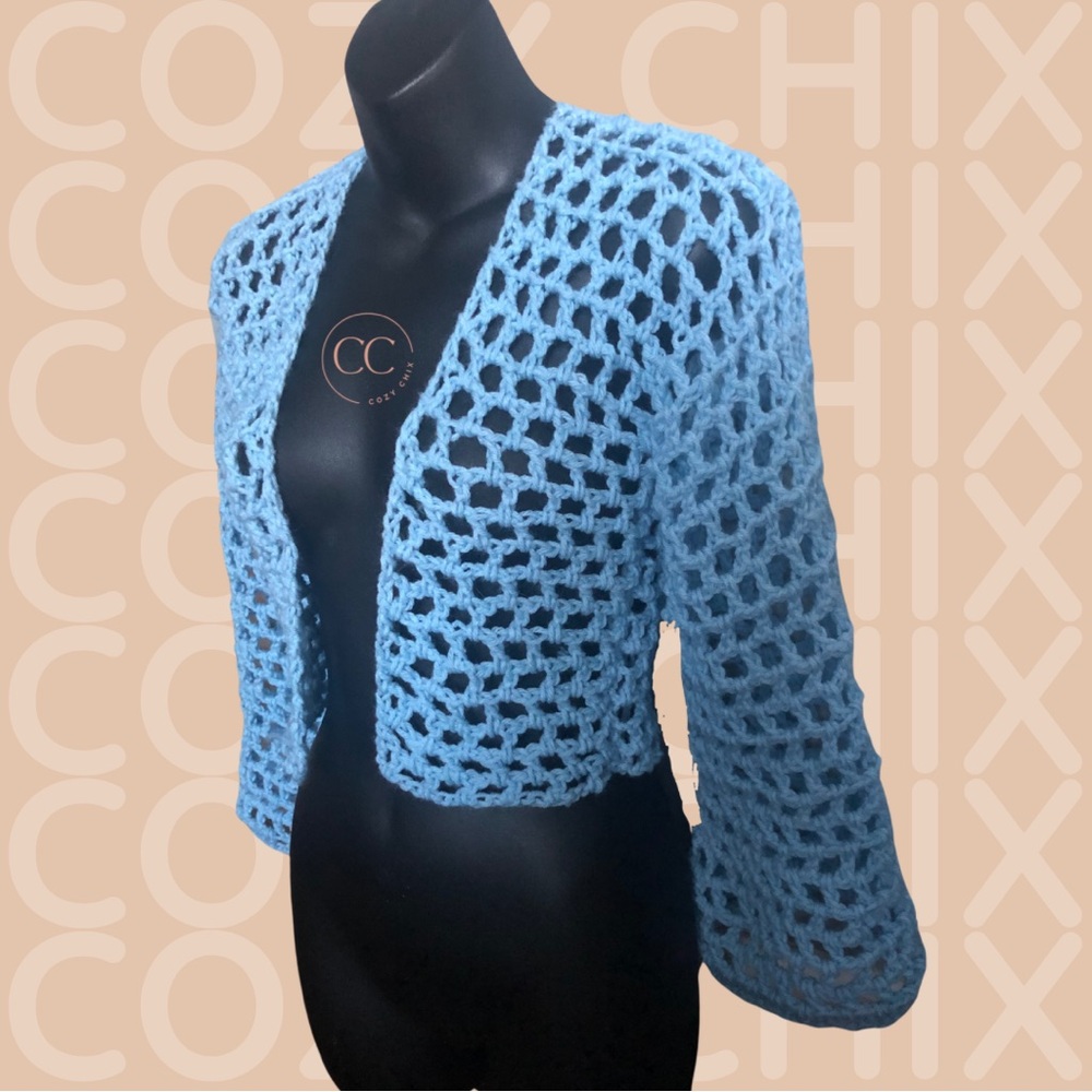 In My Feels: Handmade Crochet Mesh Cardigan